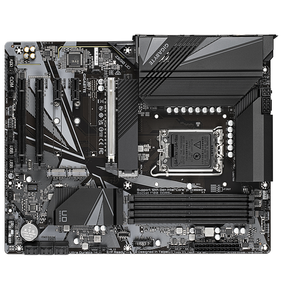 Bekijk afbeelding 1 van Gigabyte 1700 Z690 UD - DDR5/2xM.2/DP/HDMI/ATX